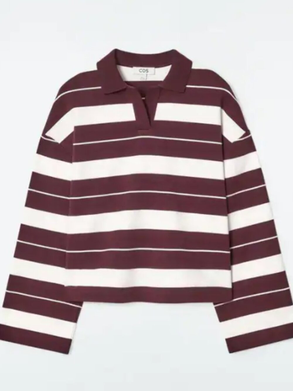 COS Burgundy Rugby Shirt
